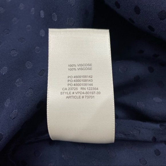 Aritzia Wilfred Callie Dress Pure Indigo Size Medium Wrap Dress - Picture 11 of 11